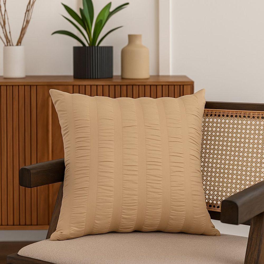 Kit 2 Almofadas Decor Madhya 100% Algodão 45x45cm Altenburg Bege - 2