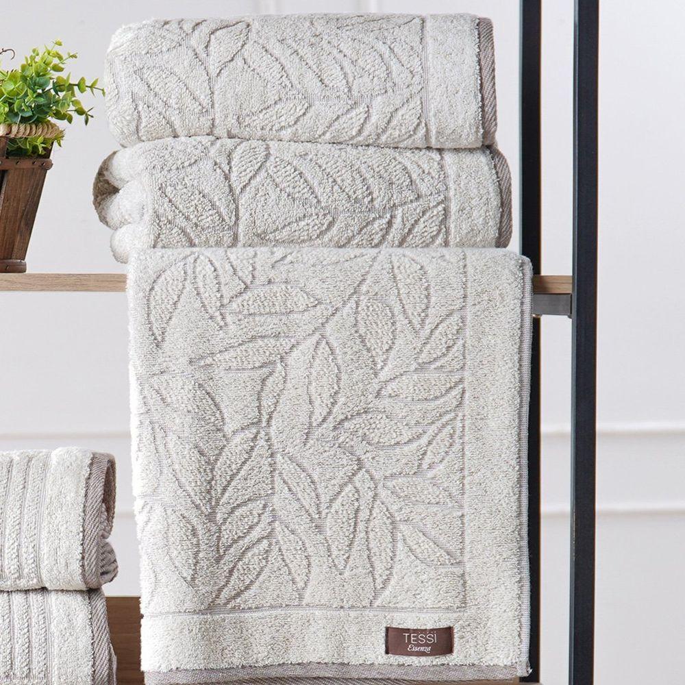 Toalha De Banho Essenza 100% Algodão 450g-m² 70x140cm Tessi Natural Linhas - 1