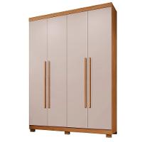 Roupeiro New Supremo 4 Portas E 3 Gavetas Cin/off - 2