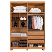 Roupeiro New Supremo 4 Portas E 3 Gavetas Cin/off - 3