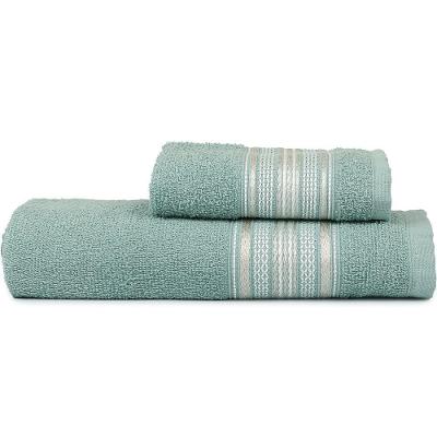 Jogo De Toalhas Banho E Rosto Rubi 280g-m² 98% Algodão Atlântica Mar Mediterrâneo