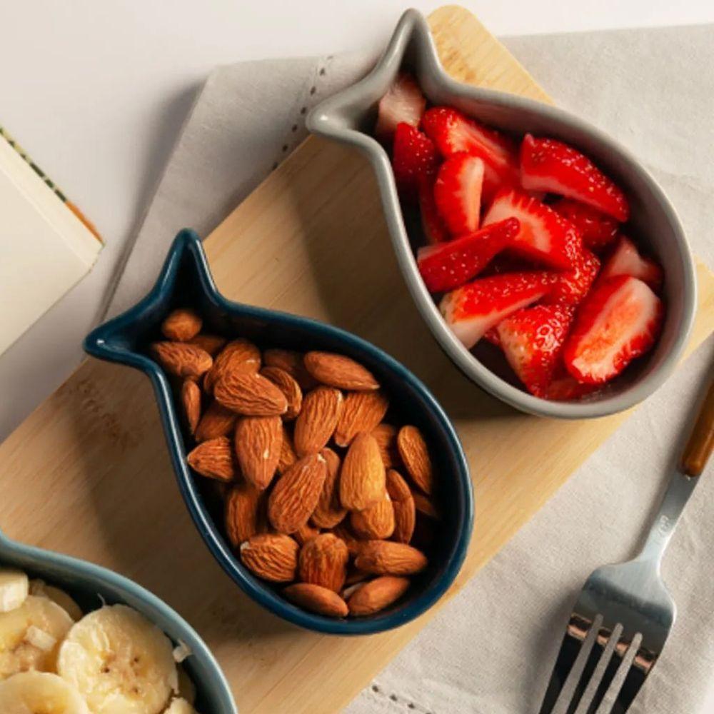 Conjunto 3 Petisqueiras Lyor Com Bandeja De Bambu 25x12x4cm - 3