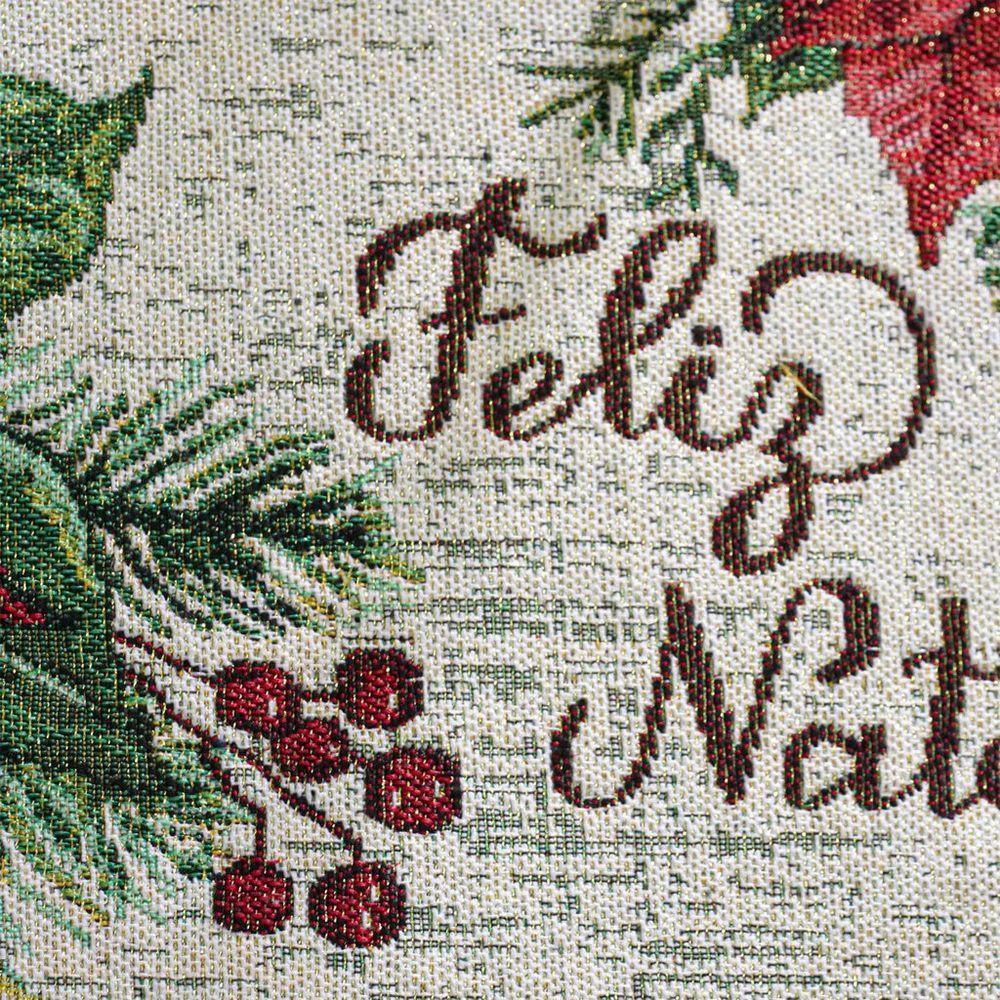 Jogo 4 Americanos Decorativos Natalino 33x48cm Flor De Natal - 2