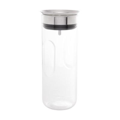 Garrafa de Vidro Borossilicato 1,1L com Tampa Gravitacional para Servir Bebidas Transparente Lyor