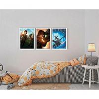 Quadro Decorativo Como Treinar Seu Dragão Com Moldura Branco - 3