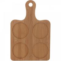 Conjunto Petisqueira Lyor Com Bandeja De Bambu E 4 Potes 21x32cm - 5