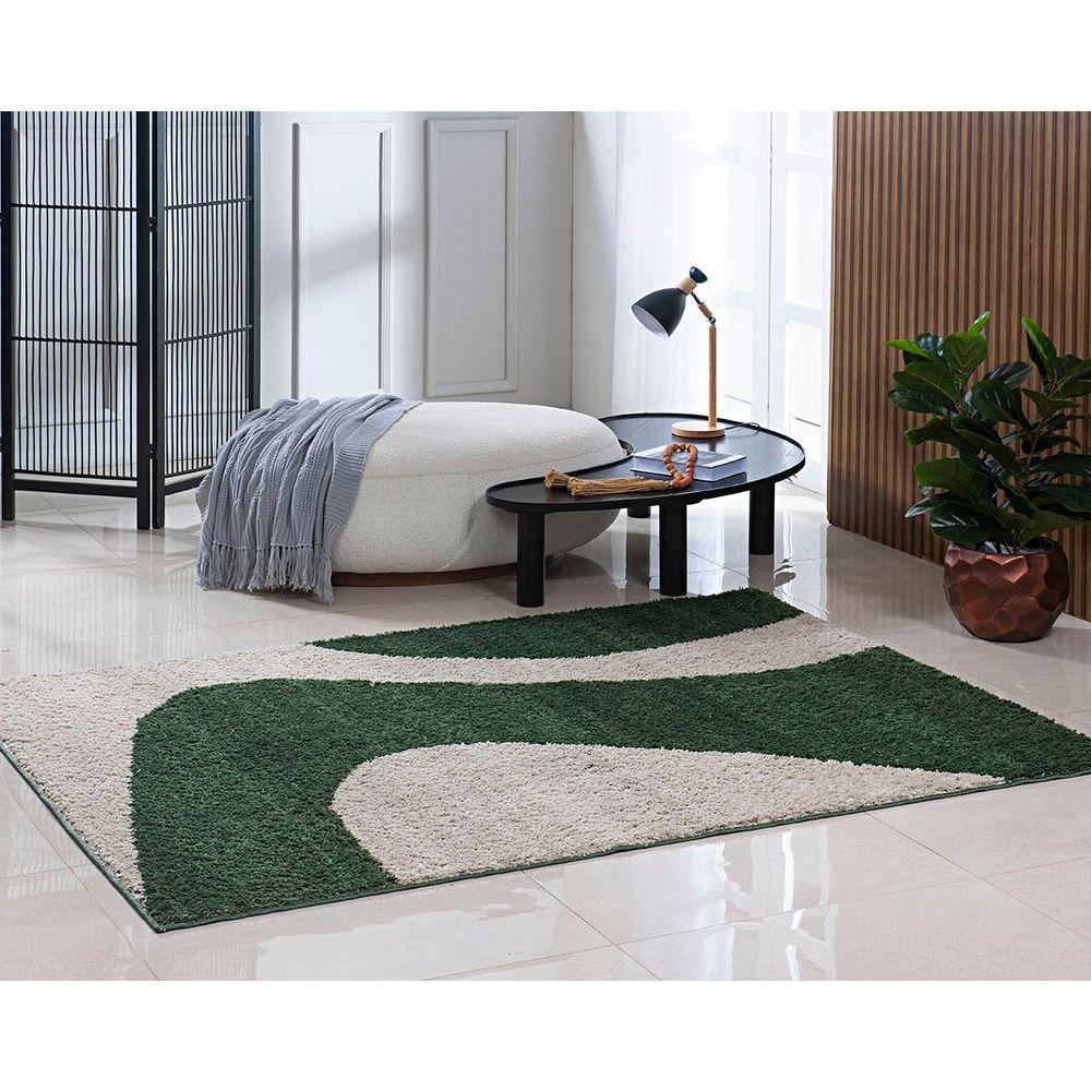 Tapete Sala Toque Macio 2,00x2,50 Linha Design Antid. Verde Des 17 - 1