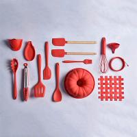 Descanso Para Colher De Silicone 7x14cm Kenya Vermelho - 3