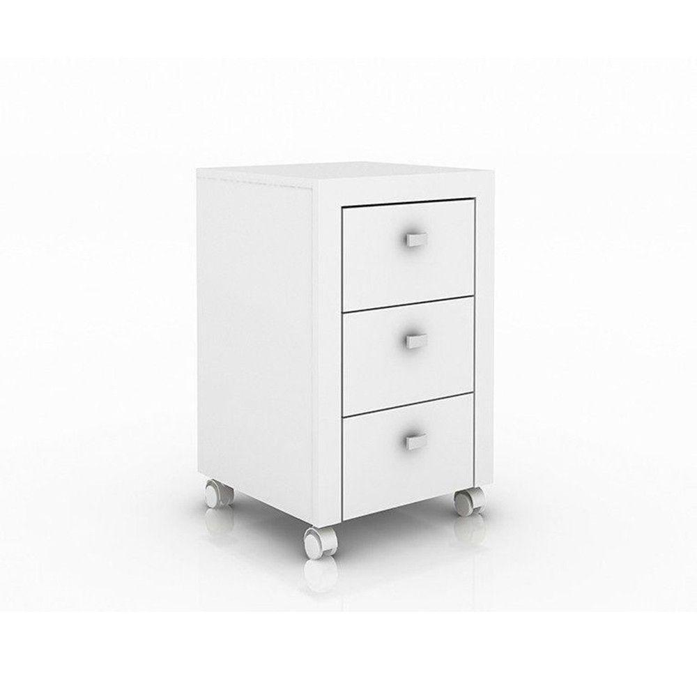 Conjunto para Escritório 04 Peças Branco Tecno Mobili - 3