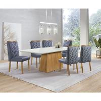 Sala De Jantar 6 Cadeiras 2,0x1,0m Amsterdã Art Salas - 1