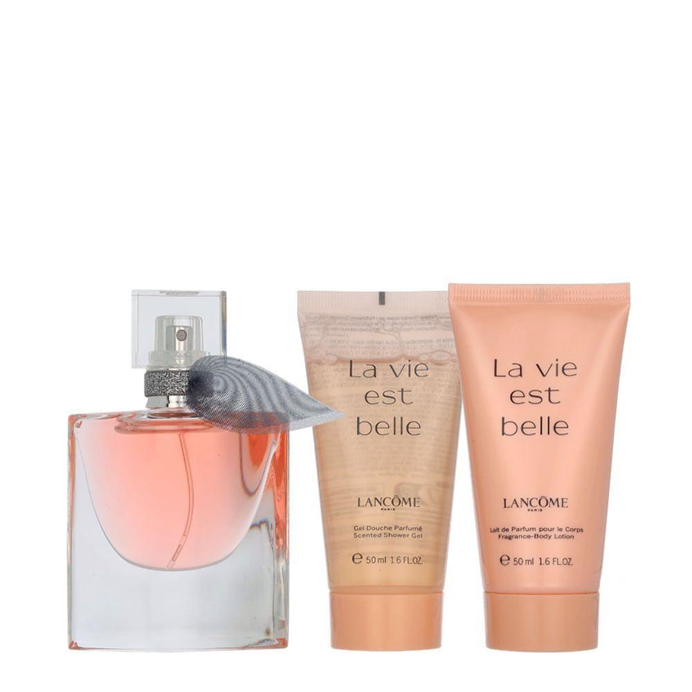 Kit Lancôme La Vie Est Belle Feminino - Edp 50ml + Sg 50ml + Lc 50ml - 2