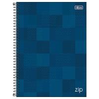 Caderno Espiral Capa Dura Universitário Zip 160 Folha 10 Matérias Tilibra Azul - 1