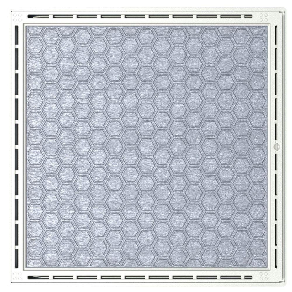 Alçapão Tampa Casa Maquina Piscina 120x120 Gaveta Deslizante Bege Claro - 1