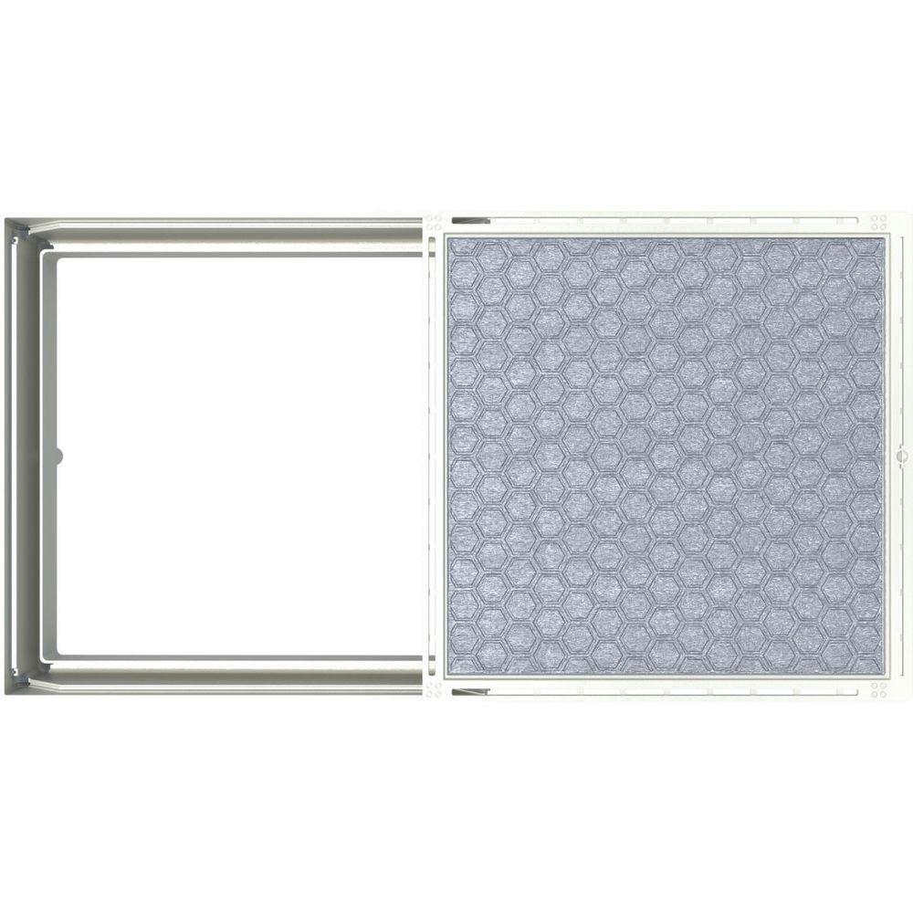 Alçapão Tampa Casa Maquina Piscina 120x120 Gaveta Deslizante Bege Claro - 3