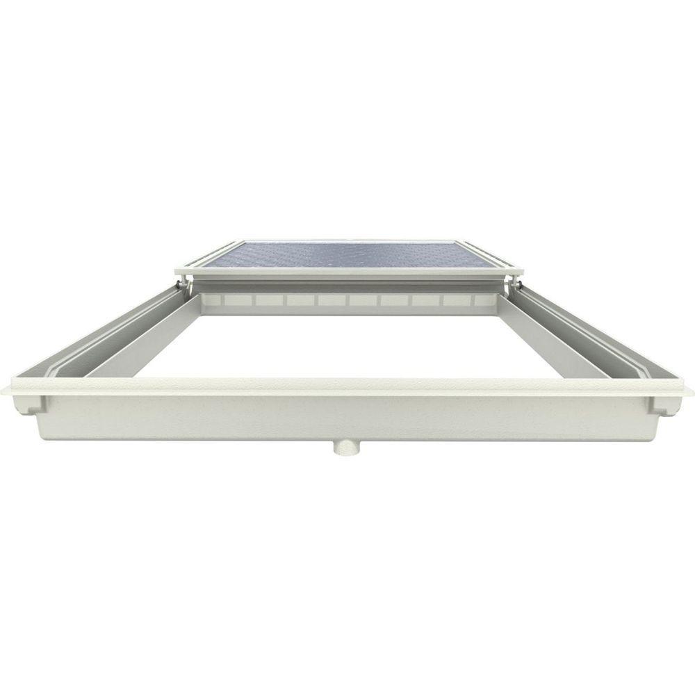 Alçapão Tampa Casa Maquina Piscina 120x120 Gaveta Deslizante Bege Claro - 9