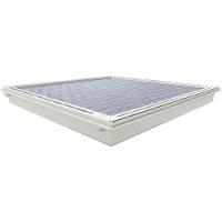 Alçapão Tampa Casa Maquina Piscina 120x120 Gaveta Deslizante Bege Claro - 7