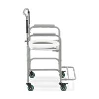 Cadeira De Banho Higiênica Dellamed Dobrável Até 100 Kg Preto E Cinza D30 - 2