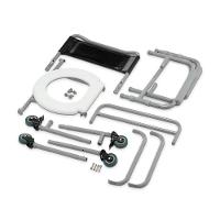 Cadeira De Banho Higiênica Dellamed Dobrável Até 100 Kg Preto E Cinza D30