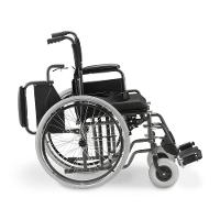 Cadeira De Rodas Dellamed Dobrável Em Aço Até 120 Kg Cinza E Preto D400-t48 - 2