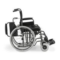 Cadeira De Rodas Dellamed Dobrável Em Aço Até 120 Kg Cinza E Preto D400-t40 - 3