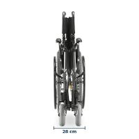 Cadeira De Rodas Dellamed Dobrável Em Aço Até 120 Kg Cinza E Preto D400-t40 - 9