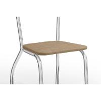 Sala De Jantar Completa Loire Tampo Madeirado 90x90cm E 4 Cadeiras Portugal Cromado-nogueira - Capuccino - Kappesberg - 5