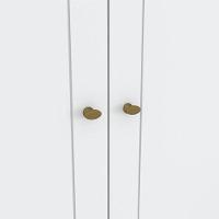 Berço Multifuncional Atlanta E Guarda Roupa 6 Portas Mississipi Ambiente Branco Fosco Henn - Reller - 7