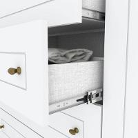 Berço Multifuncional Atlanta E Guarda Roupa 6 Portas Mississipi Ambiente Branco Fosco Henn - Reller - 8