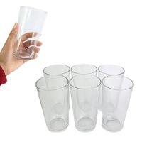 Conjunto Com 6 Copos De Vidro Liso Londres 240ml Cada - 6