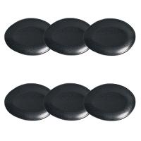 Conjunto De Pratos De Sobremesa Oval 06 Peças Orgânico Eclipse Porto Brasil - 1