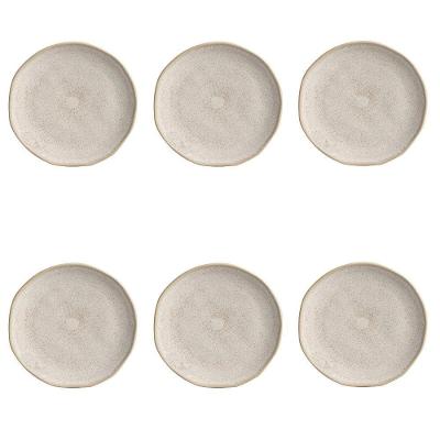 Conjunto De Pratos De Sobremesa 06 Peças Orgânico Latte Porto Brasil