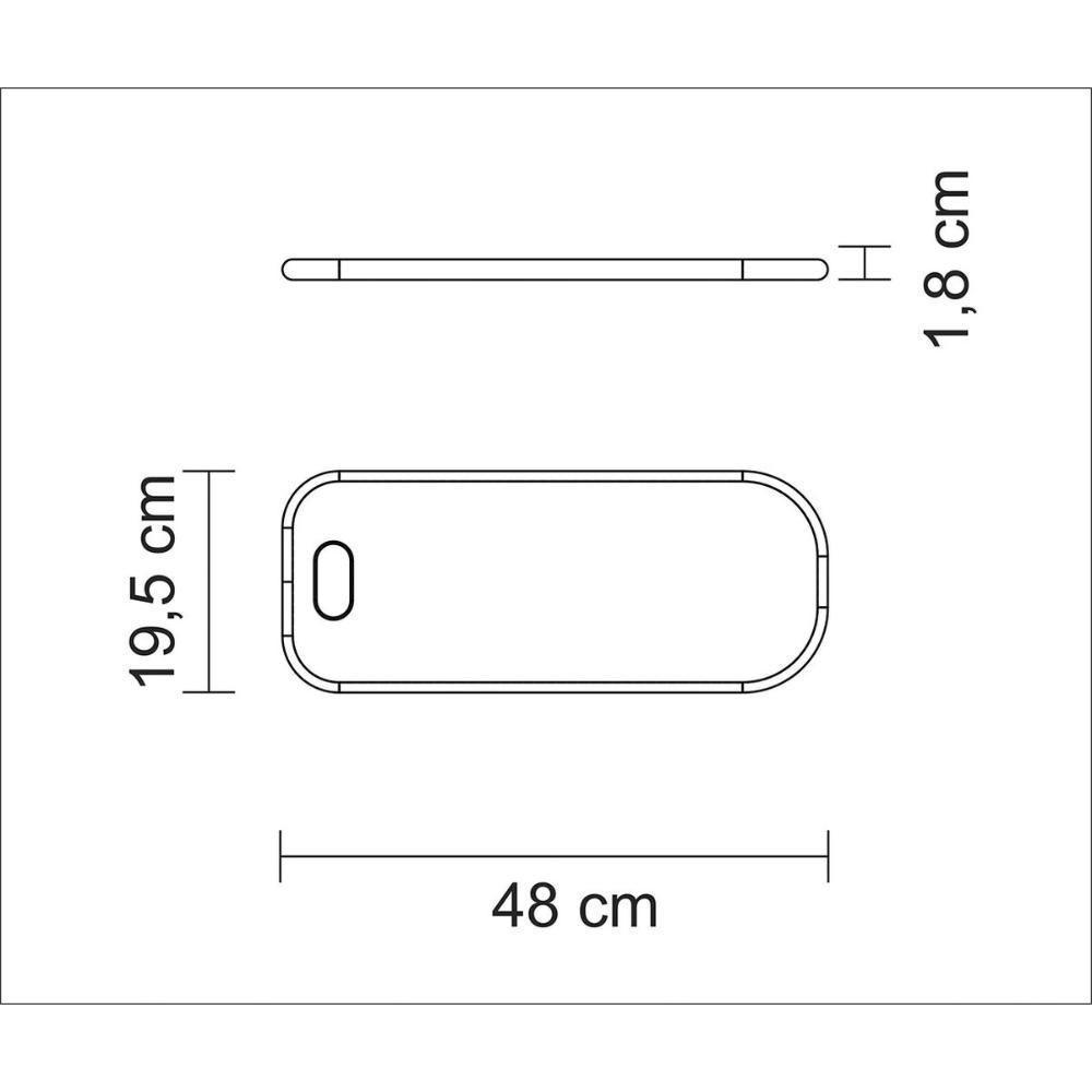 Tábua Para Servir Tramontina Casa Natal Em Madeira Teca Fsc Com Acabamento Em Óleo. - 2