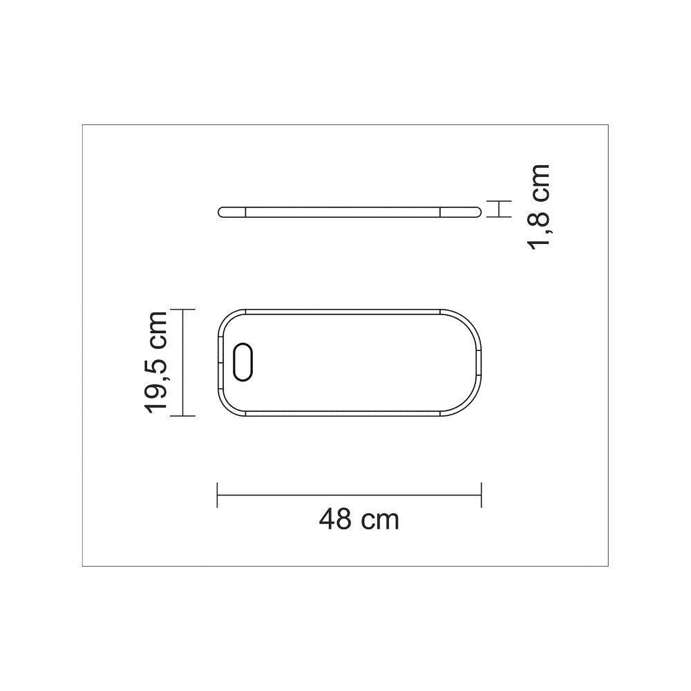 Tábua Para Servir Tramontina Casa Natal Em Madeira Teca Fsc Com Acabamento Em Óleo. - 3