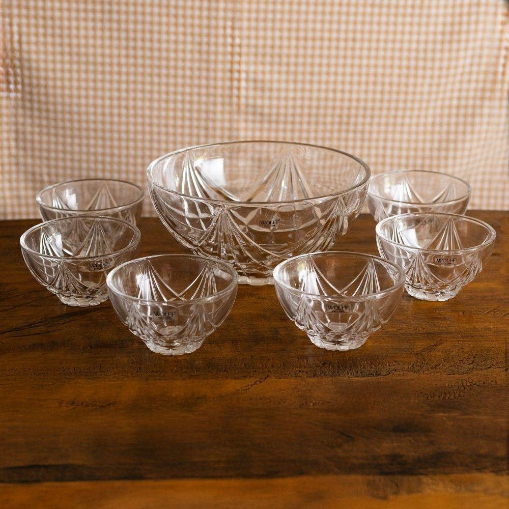 Conjunto 7 Peças Para Sobremesa De Vidro Sun Wolff - 4