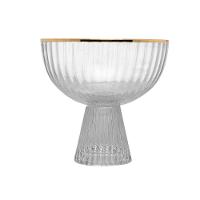 Conjunto 02 Taças De Sobremesa De Cristal Com Fio De Ouro 200 Ml Lines Wolff - 3