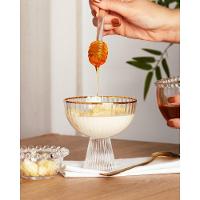 Conjunto 02 Taças De Sobremesa De Cristal Com Fio De Ouro 200 Ml Lines Wolff - 4