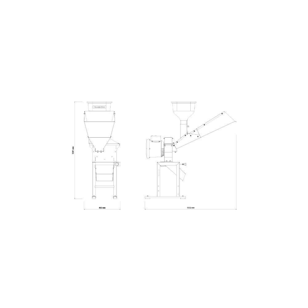 Triturador Elétrico Tramontina Te30t Com Suporte Quadrado Motor 2 Hp Bivolt E Saída Lateral - 5