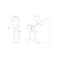 Triturador Elétrico Tramontina Te30t Com Suporte Quadrado Motor 2 Hp Bivolt E Saída Lateral