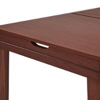 Mesa De Jantar 1,20m Extensível 1,80m Gênova Em Madeira Maciça - Imbuia - 5