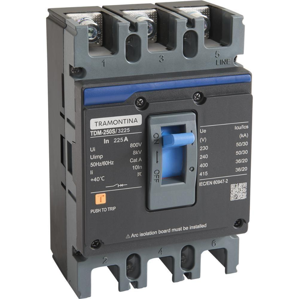 Caixa Moldada Tramontina Tdm 250s 3225 3p 250 A 50 Ka - 1