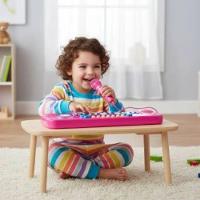 Teclado Toca Musica Com Microfone Menina Rosa - 3