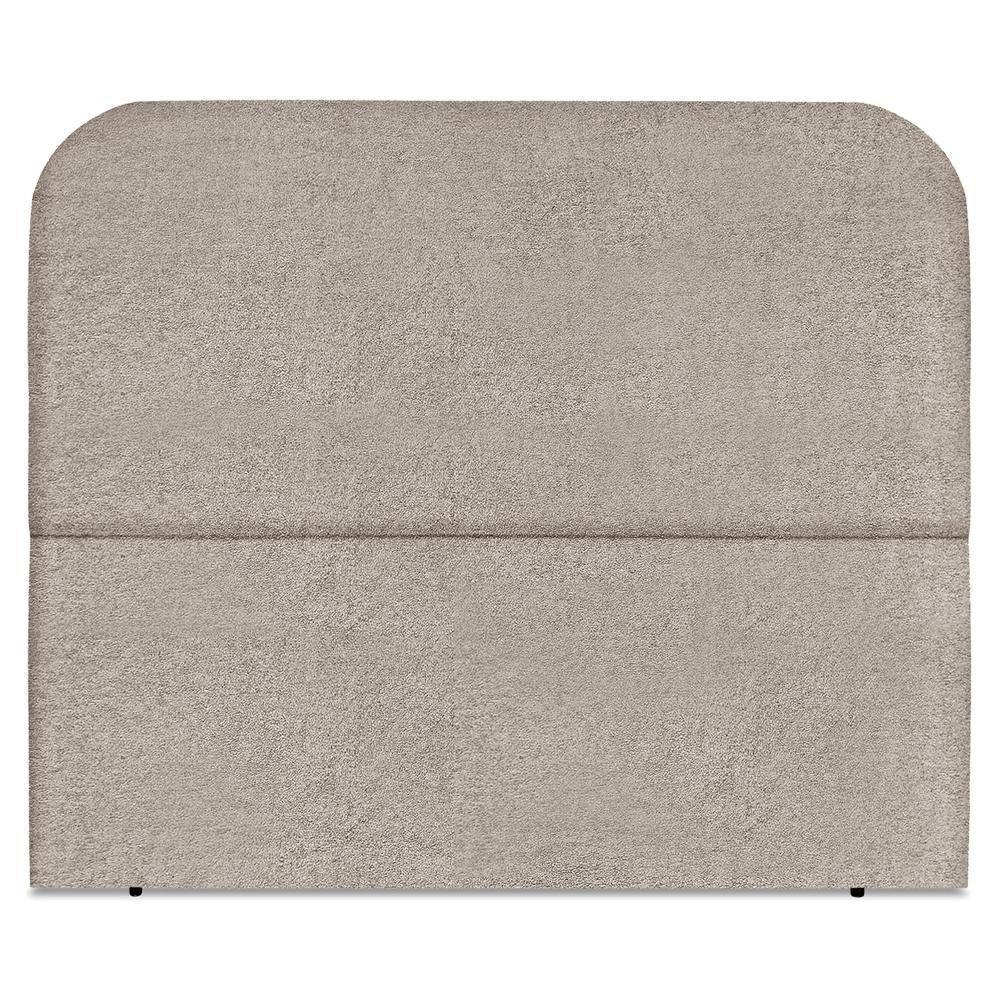 Cabeceira Queen 160 Cm Com Frame Alana Boucle Bege Escuro Artte Bege Escuro - 6