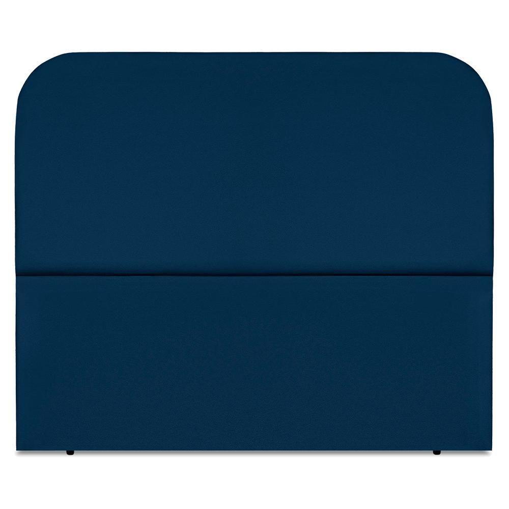 Cabeceira Casal 140 Cm Com Frame Alana Suede Azul Marinho Artte Azul Marinho - 5