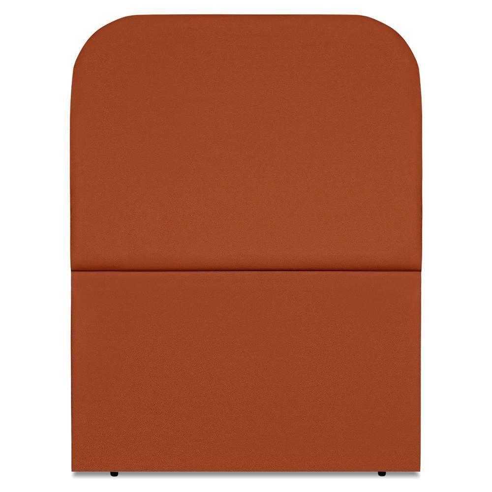 Cabeceira Solteiro 90 Cm Com Frame Alana Suede Terracota Artte Terracota - 5