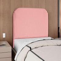 Cabeceira Solteiro 90 Cm Com Frame Alana Suede Rosa Artte Rosa - 2