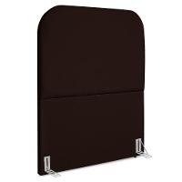 Cabeceira Solteiro 90 Cm Com Frame Alana Suede Marrom Artte Marrom - 1