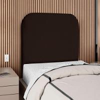Cabeceira Solteiro 90 Cm Com Frame Alana Suede Marrom Artte Marrom - 2