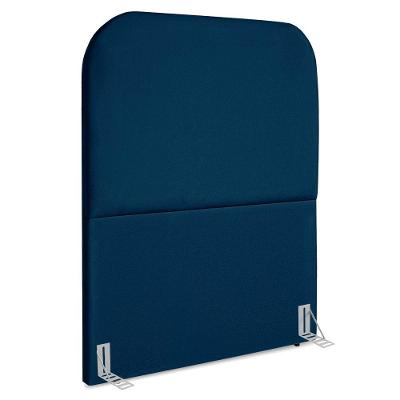Cabeceira Solteiro 90 Cm Com Frame Alana Suede Azul Marinho Artte Azul Marinho