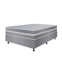 Cama Box Casal (138x188) D28 Cinza-branco Prime Topázio Colchões Cinza - 2