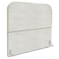 Cabeceira Queen 160 Cm Com Frame Alana Boucle Cinza Claro Artte Cinza Claro - 1